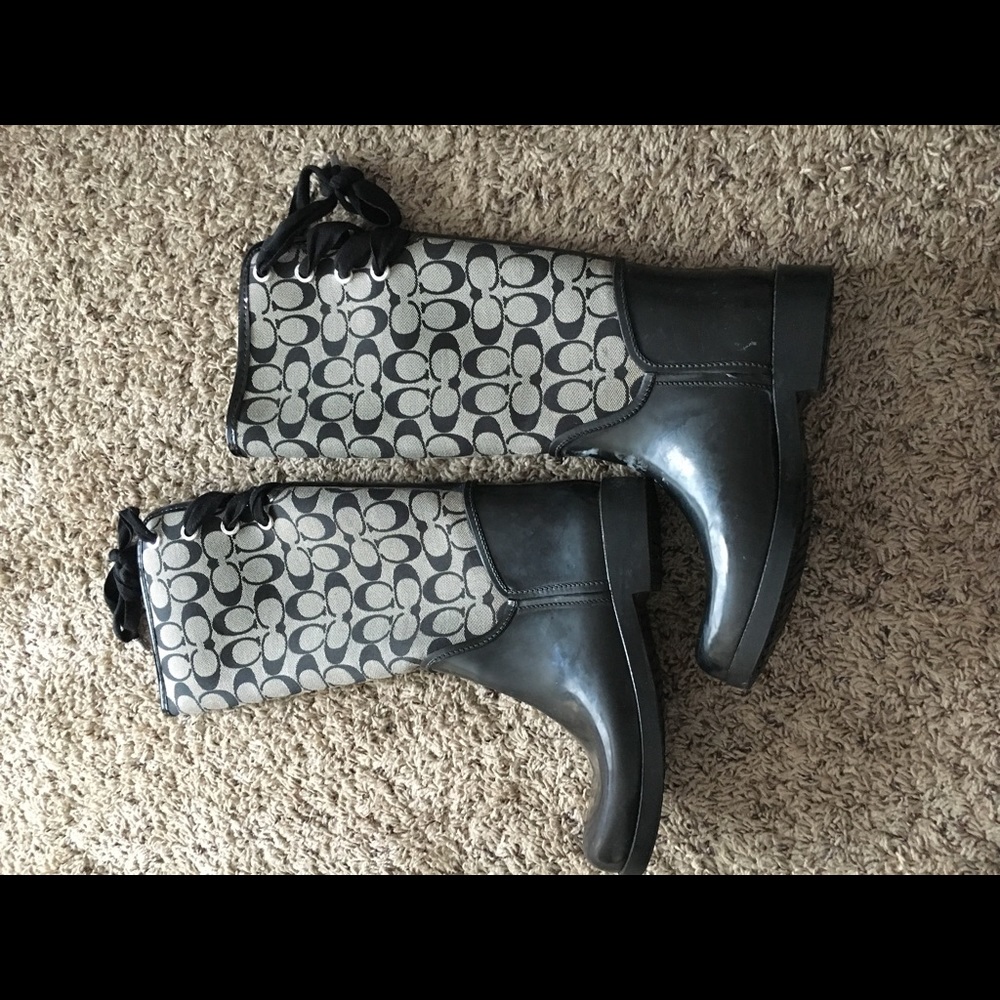 Coach rain boots